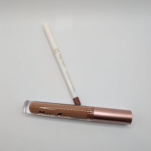 Belle Beauty Kisser Fixer Brown Nude Lip Liner And Lip Gloss Set